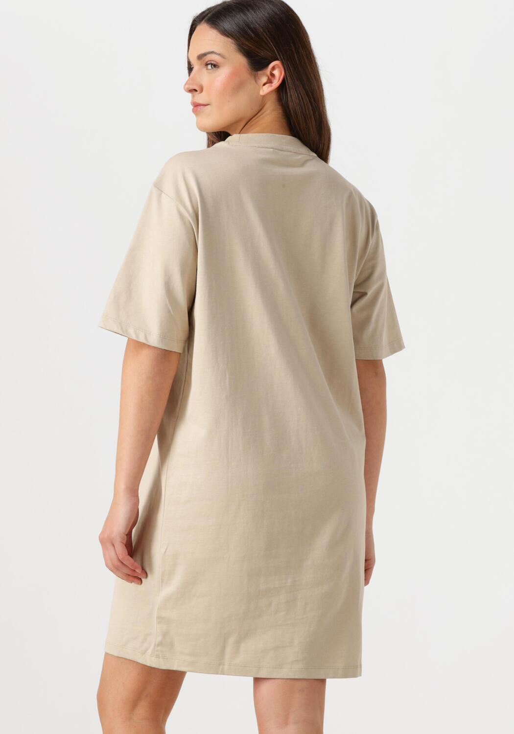 CALVIN KLEIN Dames Jurken Placed Inst Tee Dress Beige