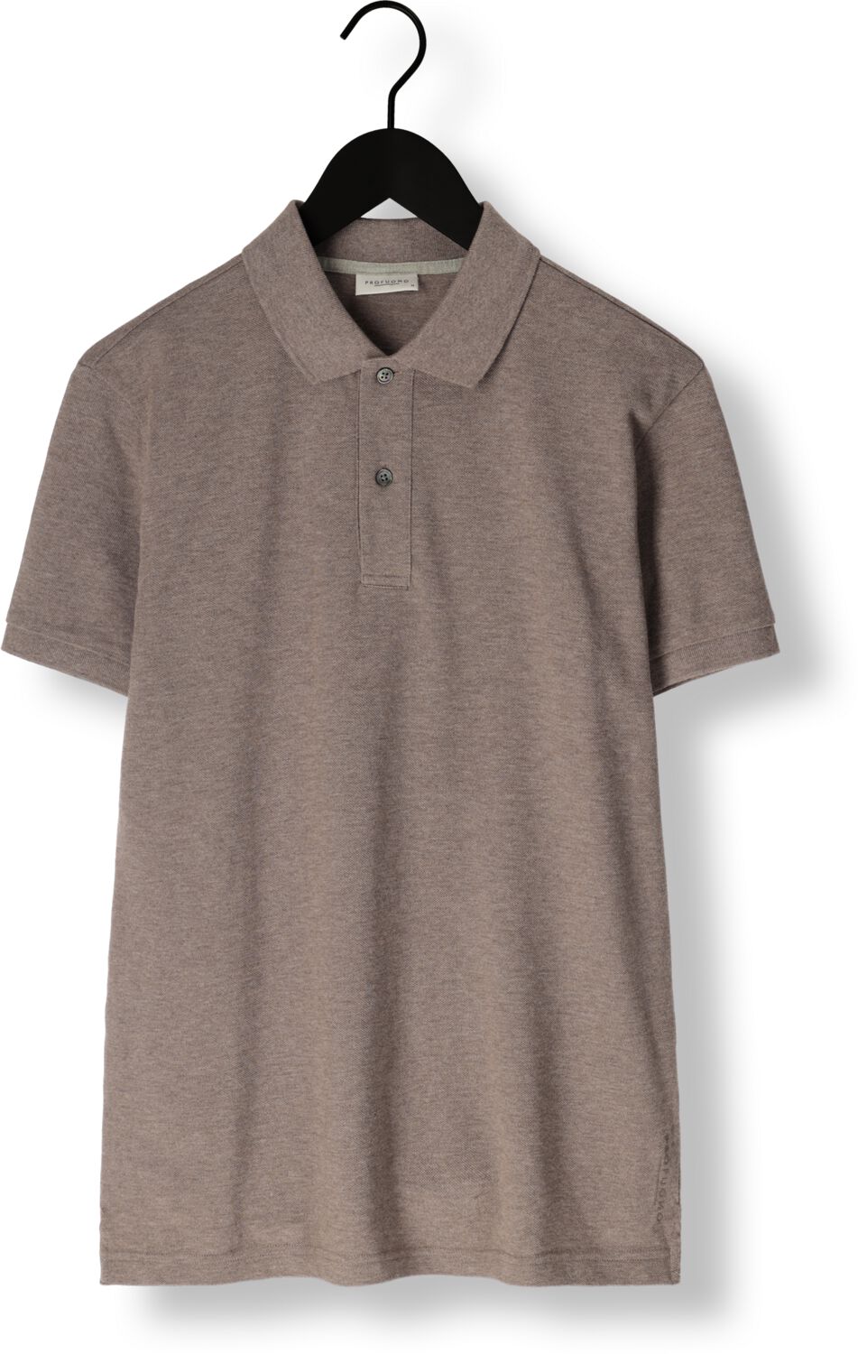 PROFUOMO Heren Polo's & T-shirts Polo Short Sleeve Bruin