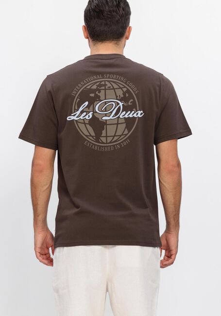 Bruine LES DEUX T-shirt BEN GLOBE T-SHIRT - large