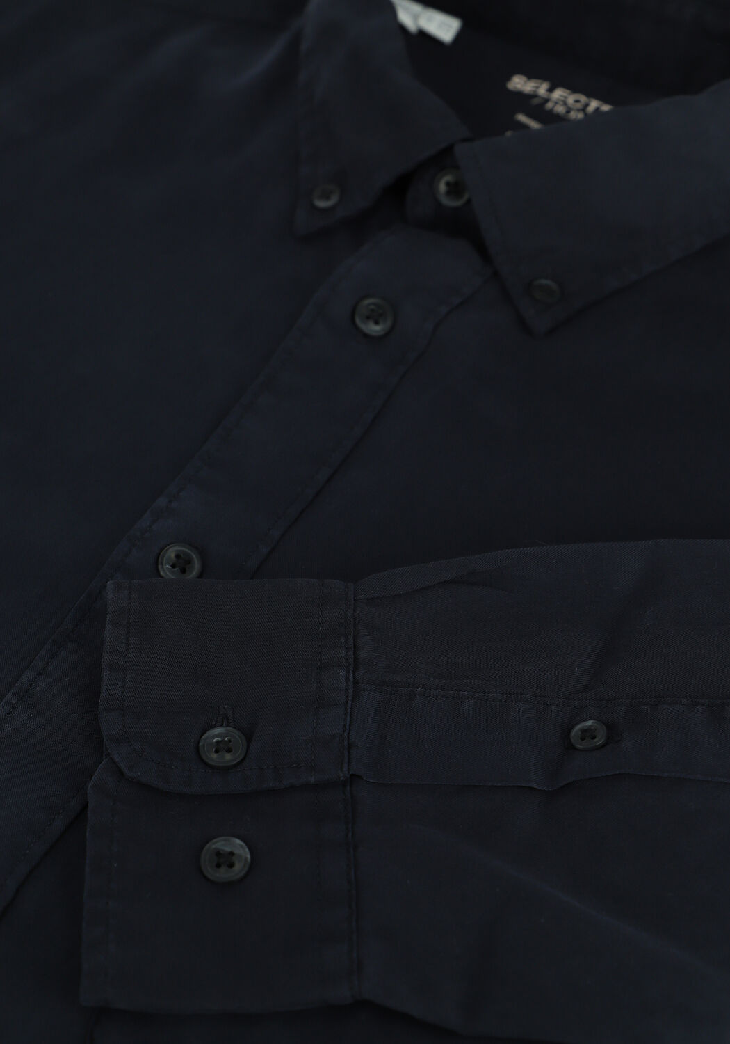 Donkerblauwe SELECTED MEN Casual overhemd REGRICK-SOFT SHIRT - large