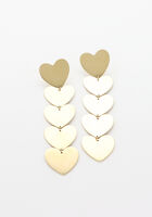 Gouden NOTRE-V Oorbellen X FLORINE - AMOR - medium