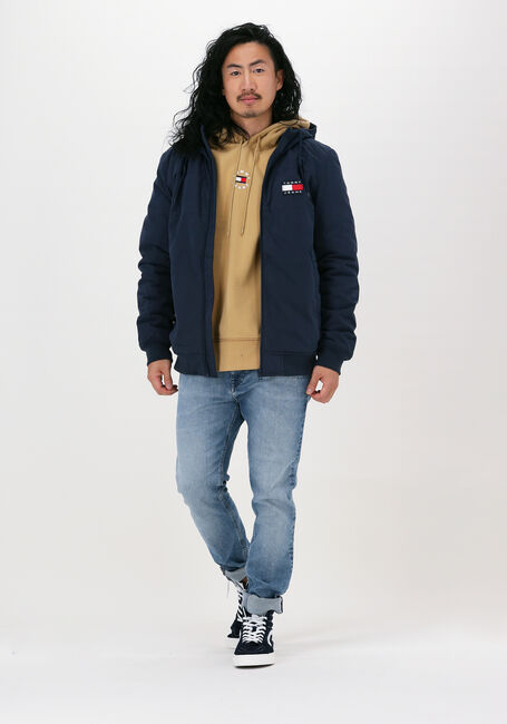 Blauwe TOMMY JEANS Jack TJM FLEECE LINED SHELL JACKET - large