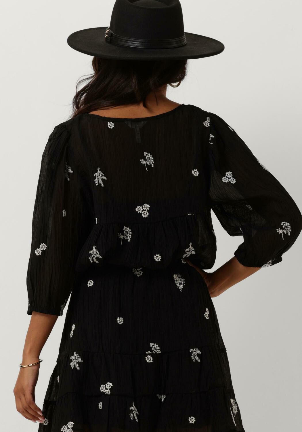 OBJECT Dames Tops & T-shirts Objalfra 3 4 Sleeve Top Zwart