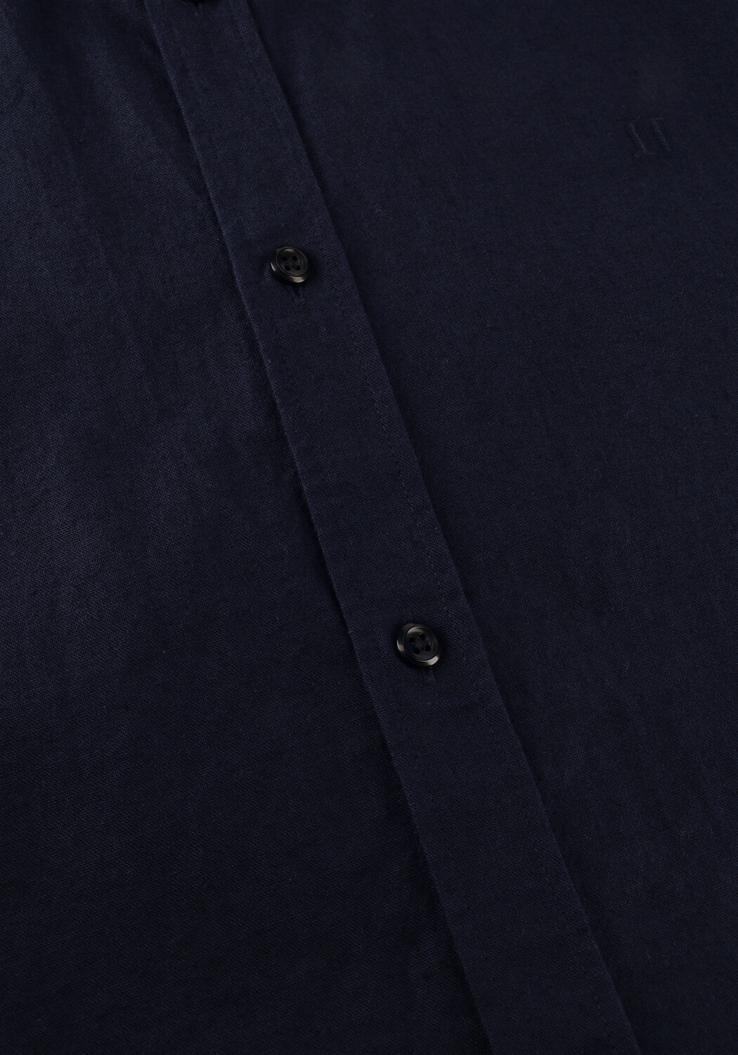 Donkerblauwe LES DEUX Casual overhemd KONRAD COTTON LINEN SHIRT - large