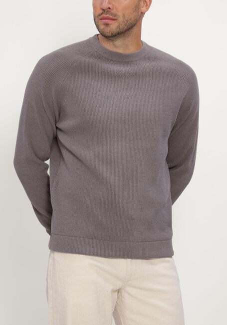Grijze JC RAGS Trui CREW-NECK SWEATER EDDY - large