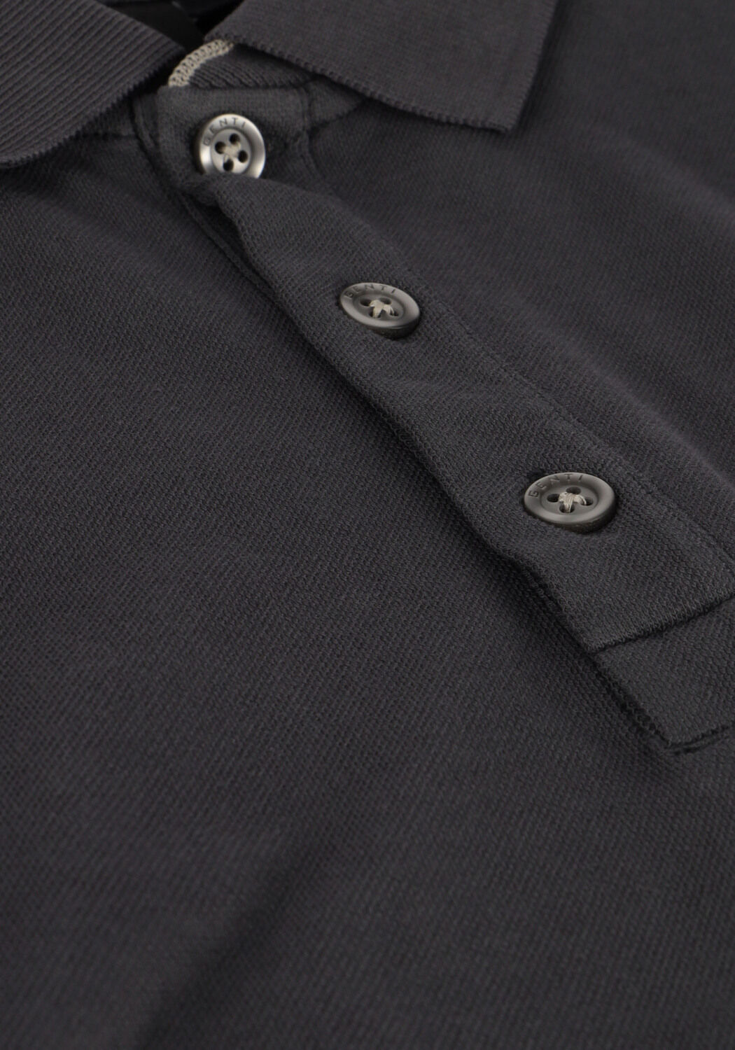 Grijze GENTI Polo J7006-1212 - large