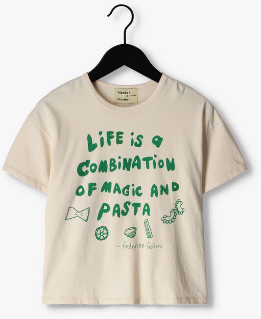 Groene WANDER & WONDER T-shirt PASTA TEE - large