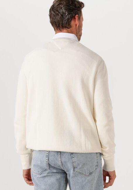 Ecru TOMMY HILFIGER Trui ESSENTIAL STRUCTURE CREW NECK - large