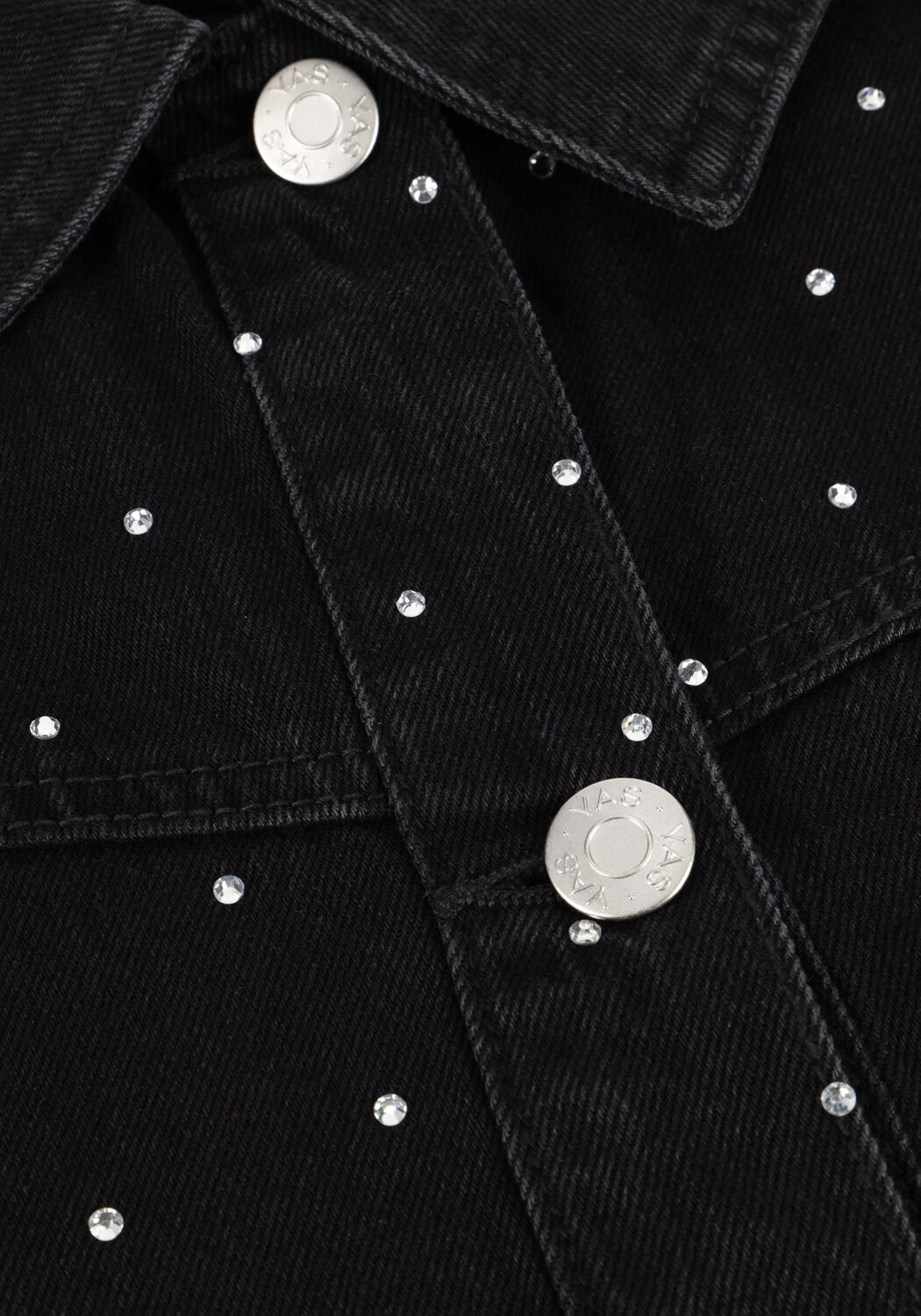 Donkergrijze Y.A.S. Jack YASRISTA LS DENIM SHACKET - large