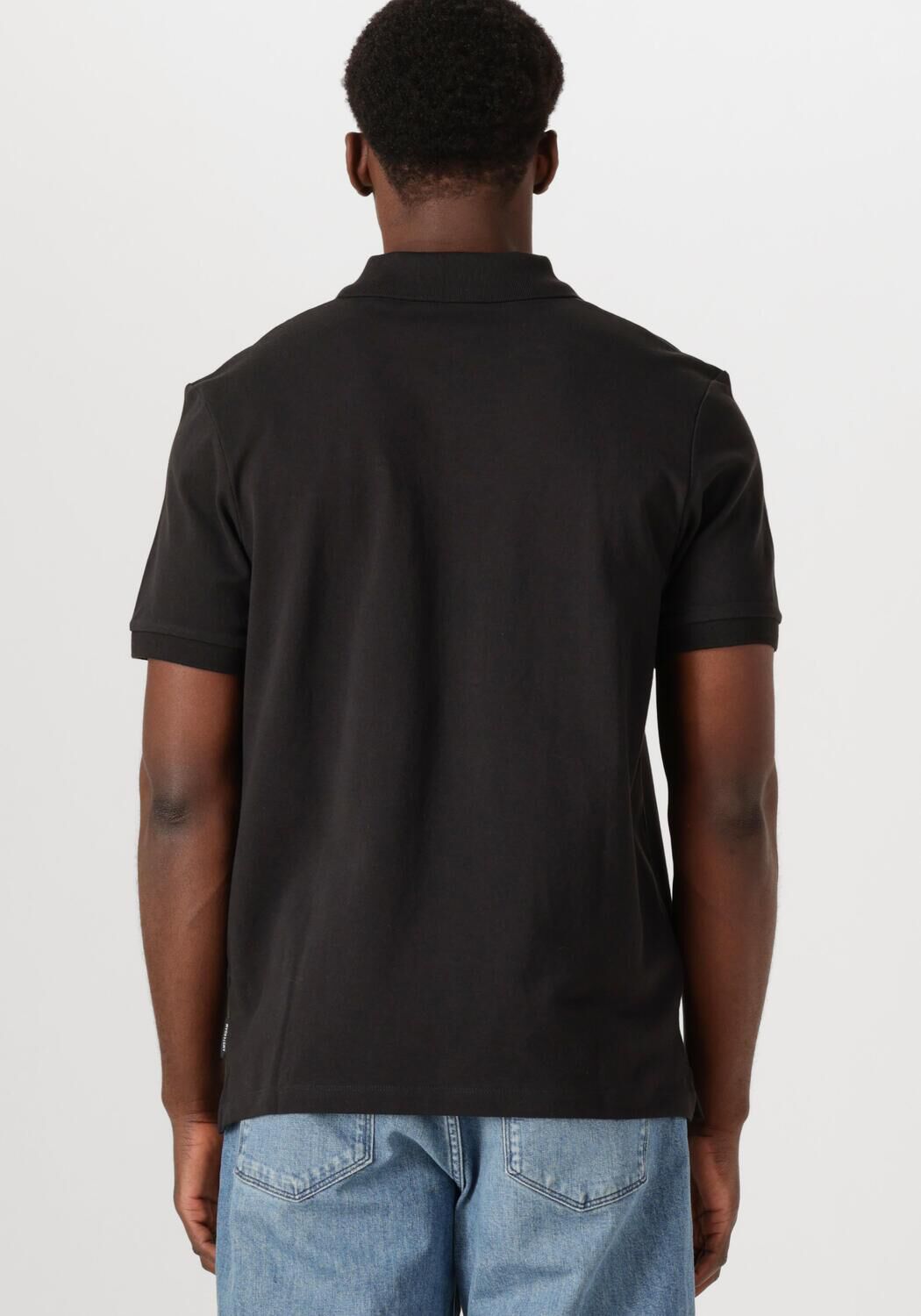 SCOTCH & SODA Heren Polo's & T-shirts Logo Pique Polo Zwart