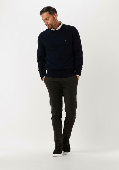 Donkerblauwe TOMMY HILFIGER Trui PIMA ORG CTN CASHMERE CREW NECK - large