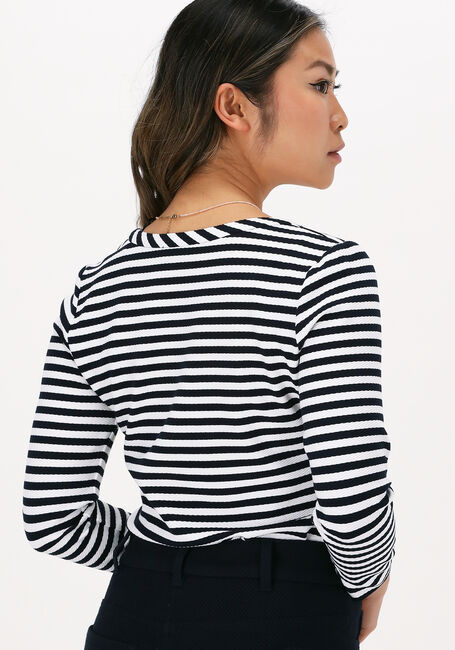 Blauwe VANILIA Top STRIPE ROUND - large