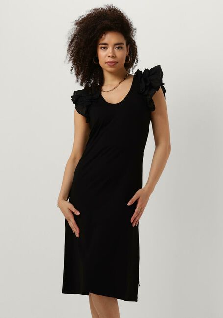Zwarte JUFFROUW JANSEN Midi jurk FIONA - large