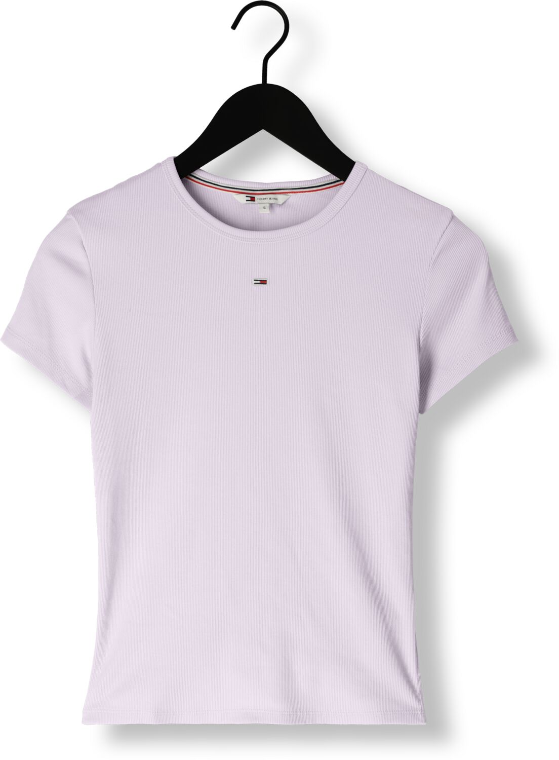 TOMMY JEANS Dames Tops & T-shirts Tjw Slim Essential Rib Lila