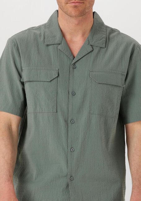 Groene PURE PATH Casual overhemd REGULAR FIT SHORTSLEEVE SHIRTS - large