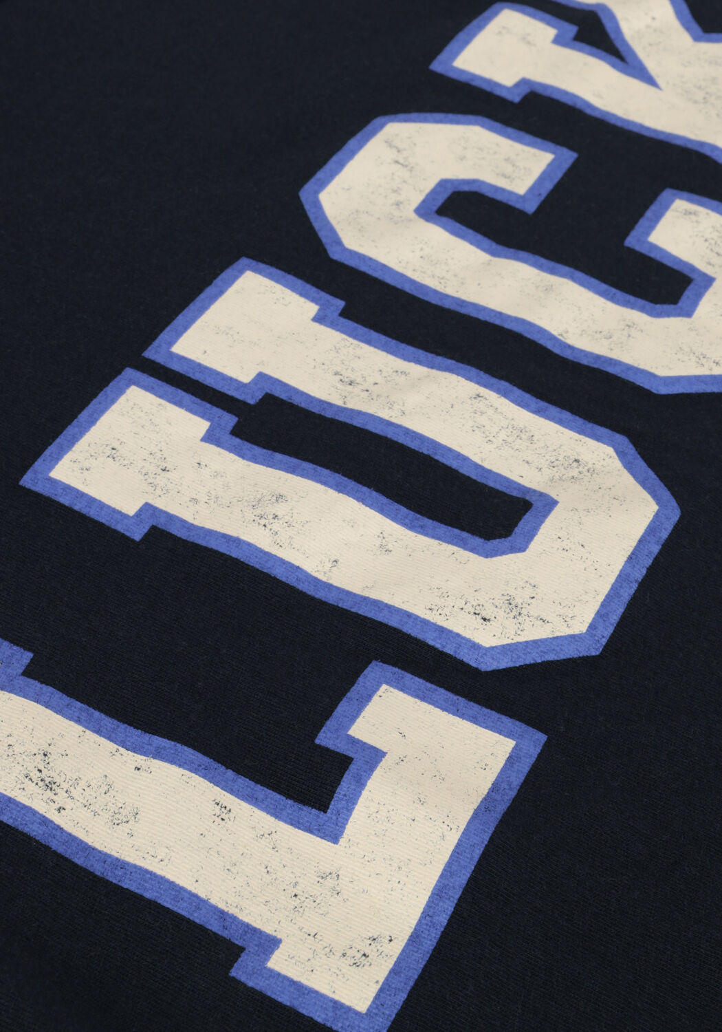 Donkerblauwe BY-BAR T-shirt THELMA LUCKY VINTAGE - large