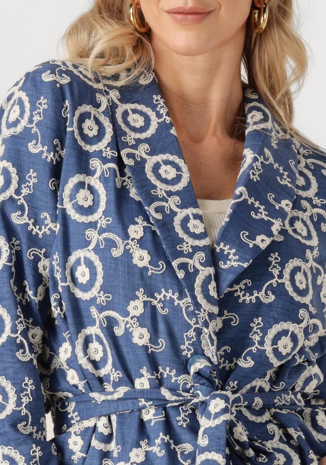 YDENCE Dames Blazers Kimono Kelly Blauw