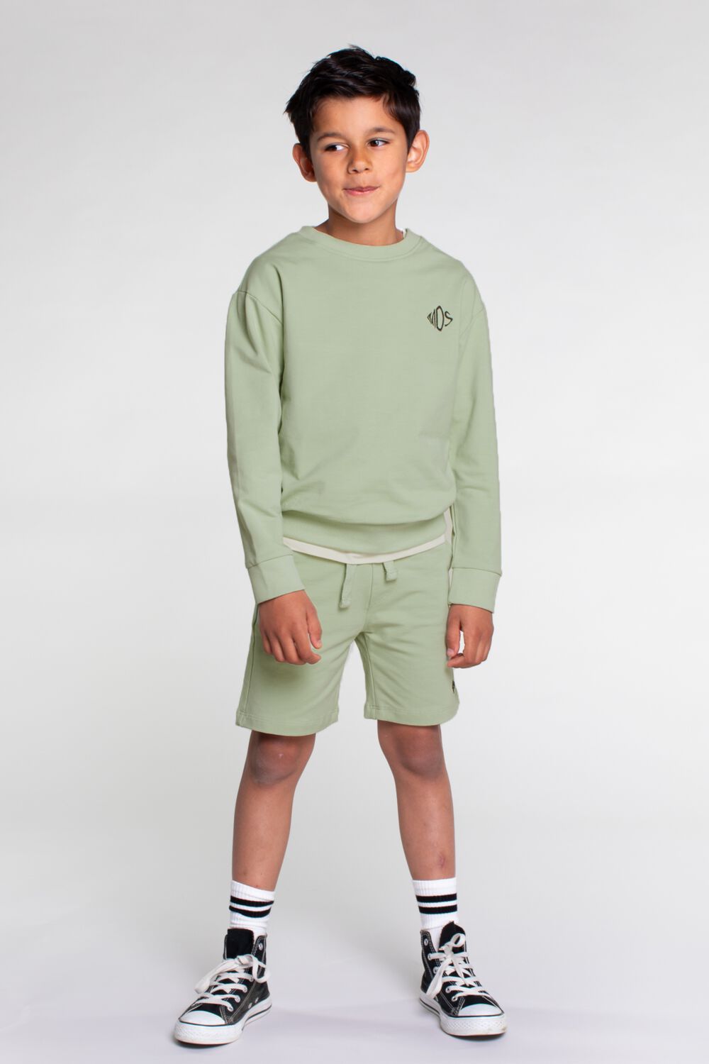 MOODSTREET Jongens Broeken Boys Sweat Short Mint