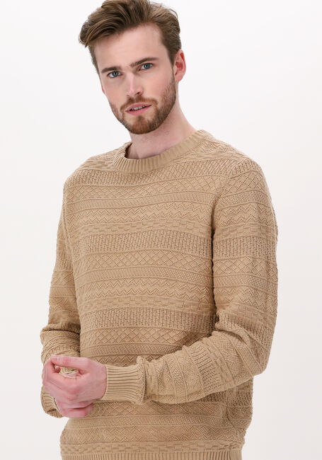 Beige ANERKJENDT Trui AKSUNNE JACQUARD KNIT - large