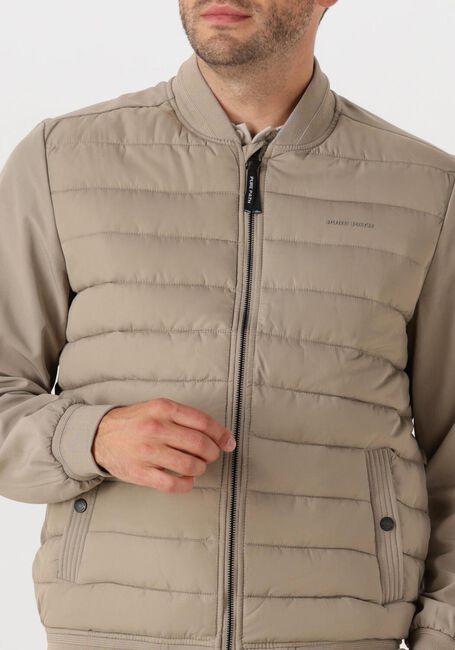 Beige PURE PATH Gewatteerde jas REGULAR FIT PADDED JACKETS - large