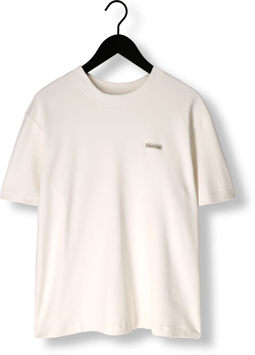 CALVIN KLEIN Heren Polo's & T-shirts Label Tee Creme