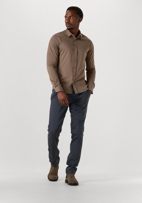 Bruine CAST IRON Casual overhemd CF TECH TWILL JERSEY - large