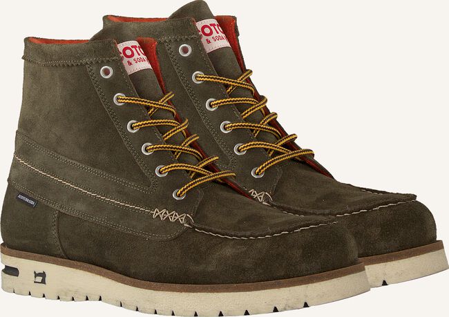 Groene SCOTCH & SODA Veterboots LEVANT Groene SCOTCH & SODA Veterboots LEVANT - large