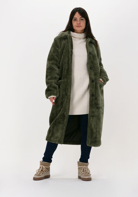 Groene ANOTHER LABEL Faux fur jas MOUSSY COAT - large