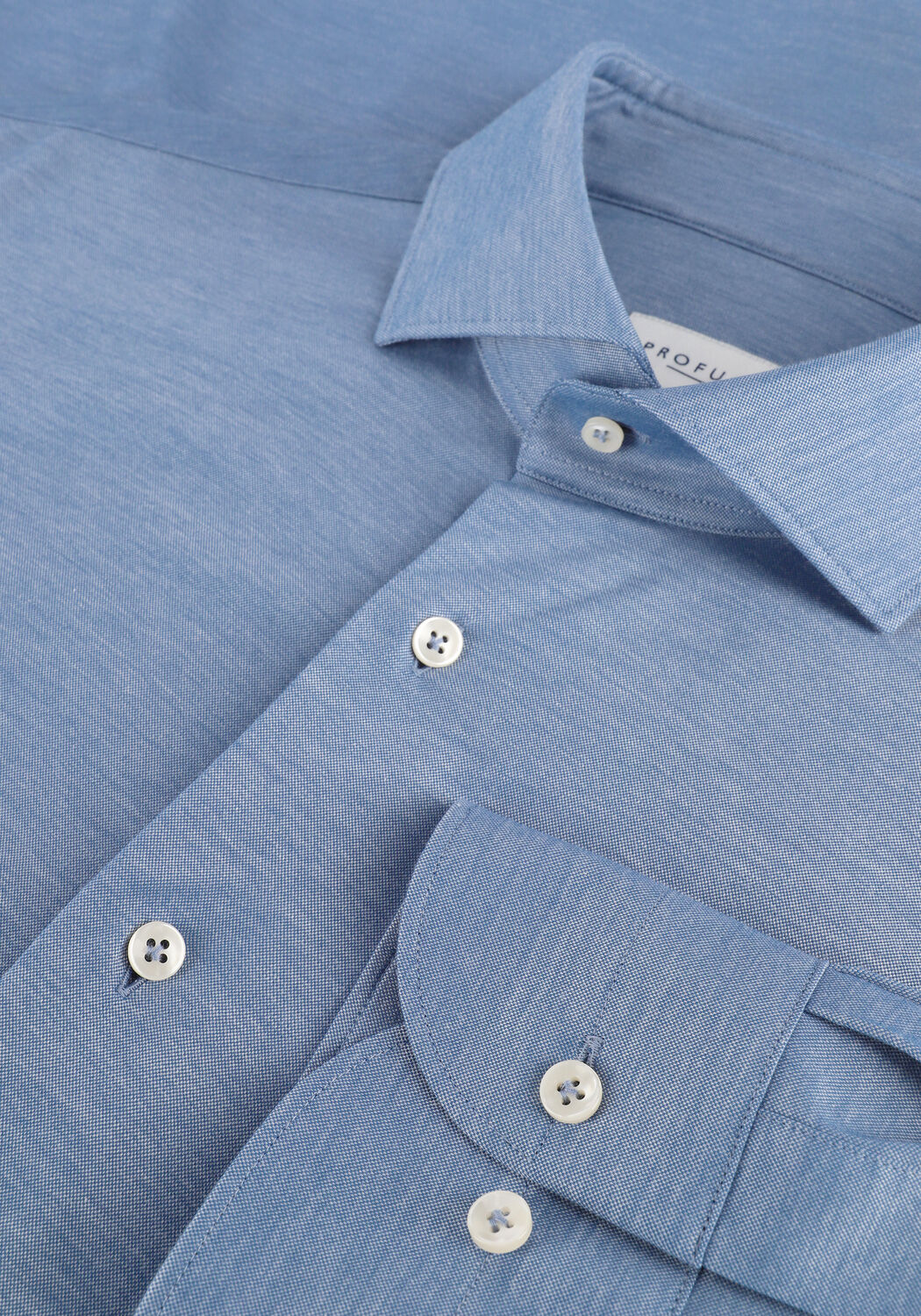 Blauwe PROFUOMO Casual overhemd HADEMAR - large