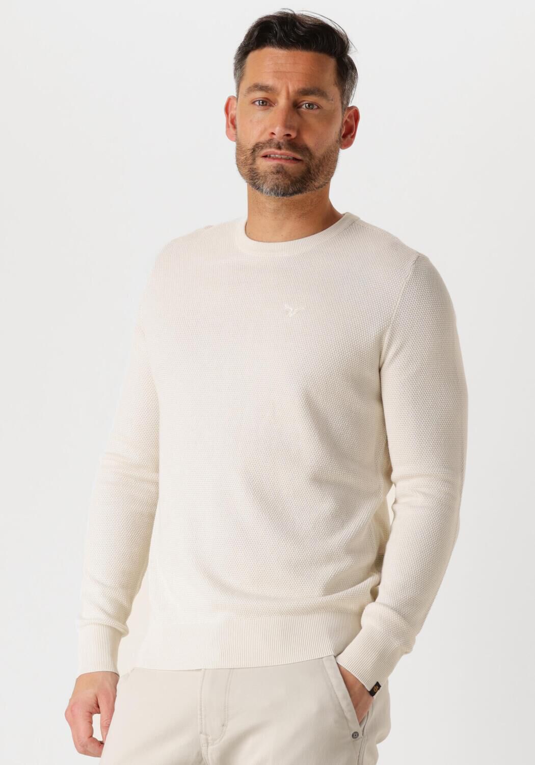 PME LEGEND Heren Truien & Vesten R-neck Cotton Modal Beige