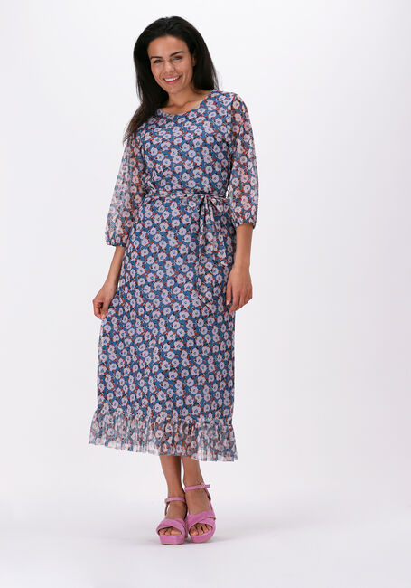 Blauwe JANSEN AMSTERDAM Maxi jurk NANCY - large