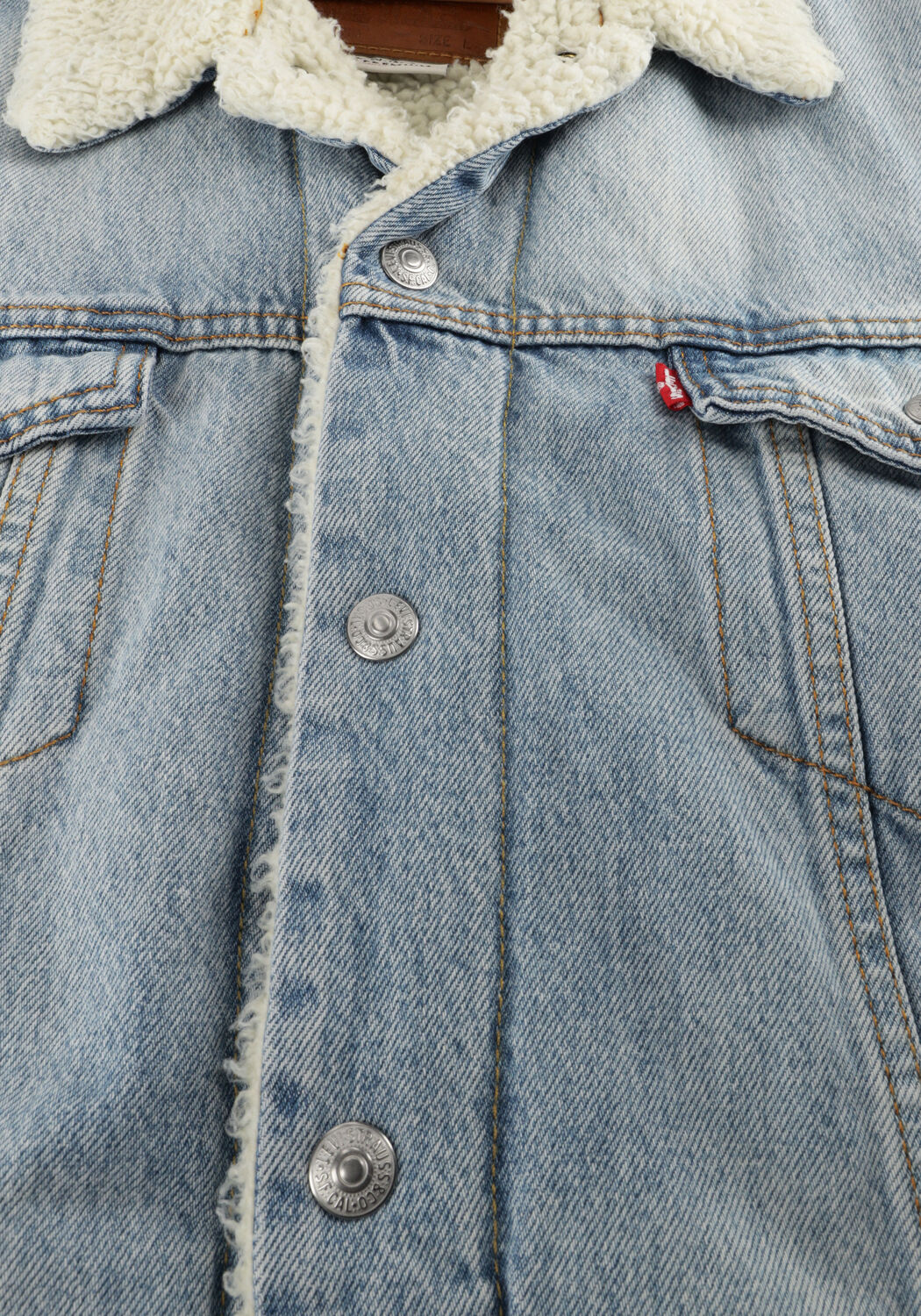 Lichtblauwe LEVI'S Spijkerjas TYPE 3 SHERPA TRUCKER - large