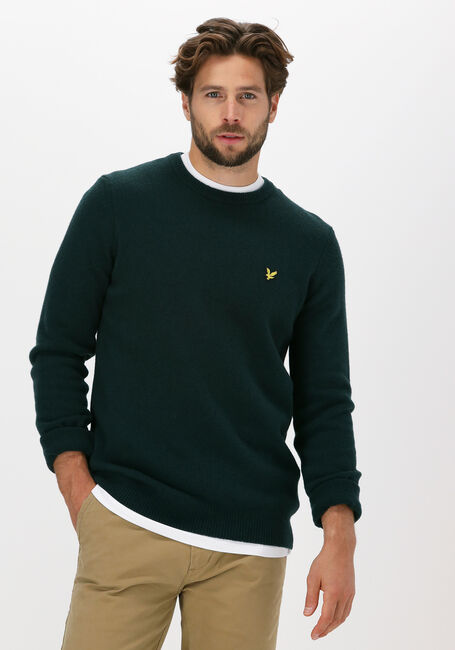 Document Bruidegom Terugroepen Groene LYLE & SCOTT Trui CREW NECK LAMBSWOOL BLEND JUMP | Omoda