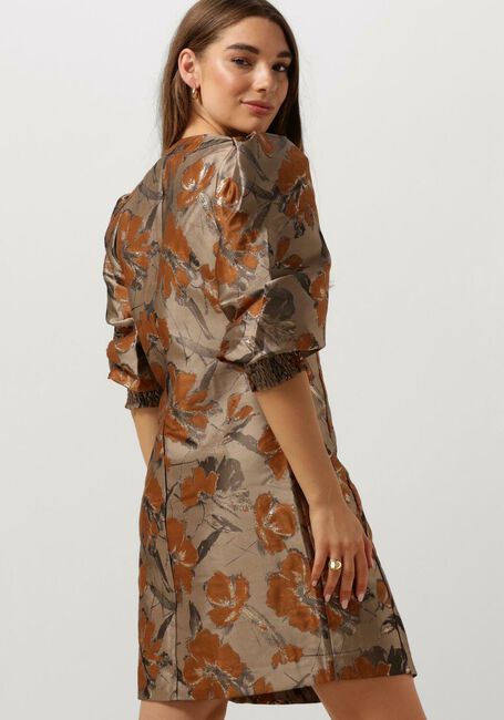 Gouden BRUUNS BAZAAR Mini jurk WHIRLING AMARU DRESS - large