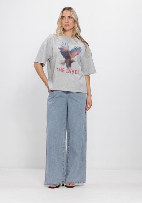 Blauwe ALIX THE LABEL Wide jeans LADIES WOVEN DENIM WIDE PANTS - large