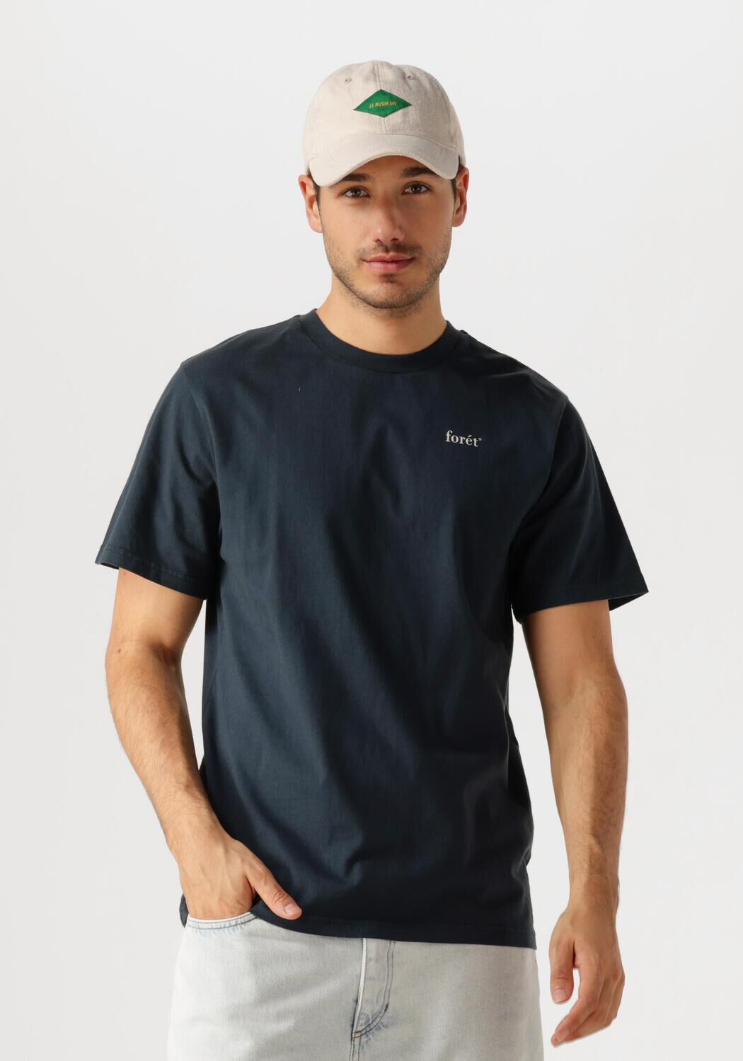 FORÉT Forét Heren Polo's & T-shirts Ocean T-shirt Donkerblauw