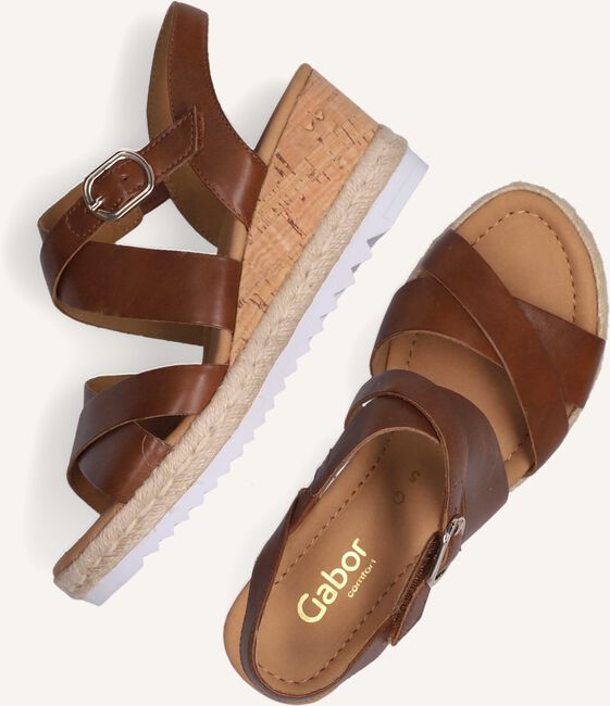 Bruine GABOR Sandalen met hak 832 Bruine GABOR Sandalen met hak 832 - large