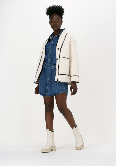 Witte SILVIAN HEACH Teddy jas SHEEPSKIN JACKET VARME - large