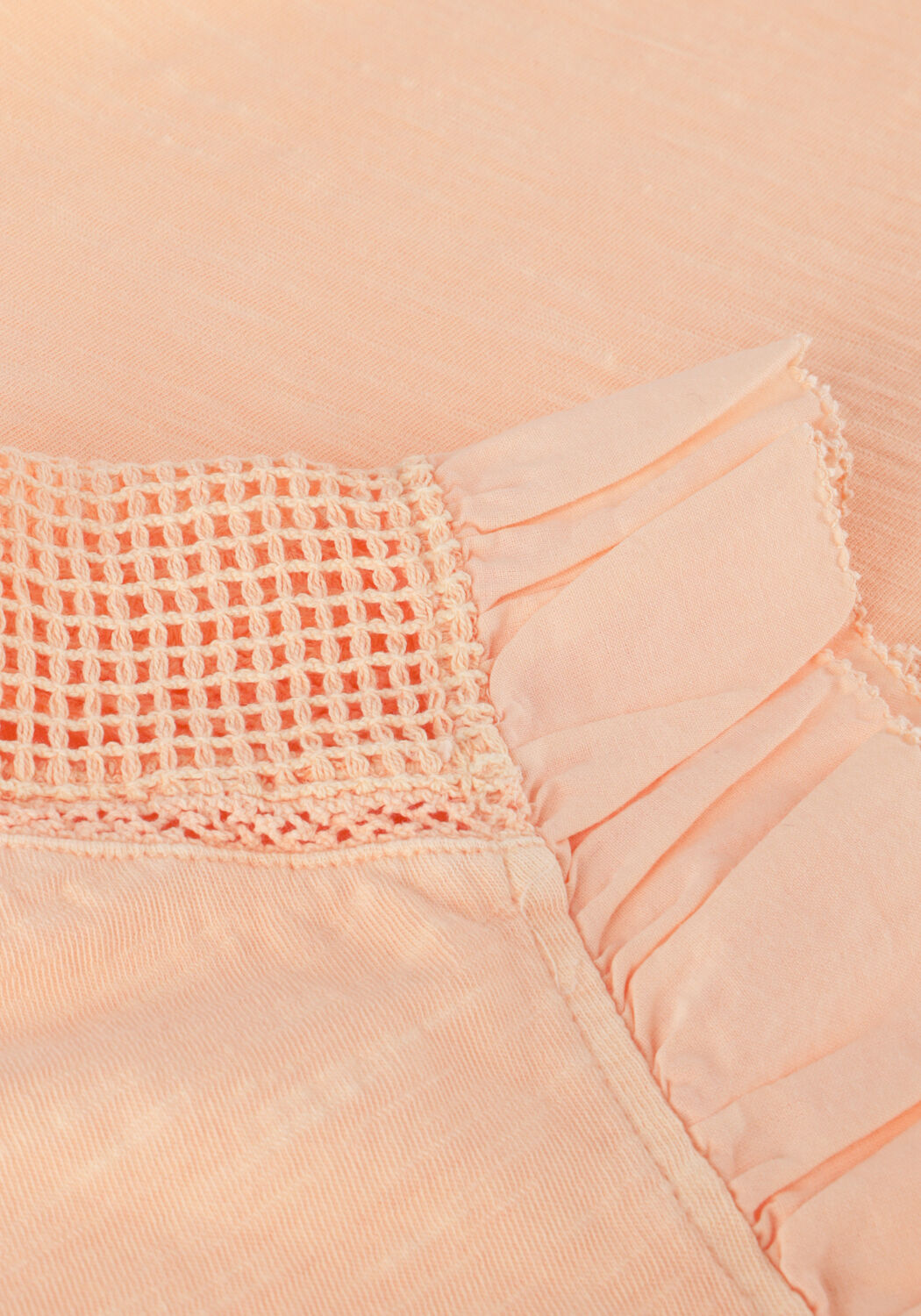 Beige SCOTCH & SODA T-shirt WOVEN DETAIL T-SHIRT - large