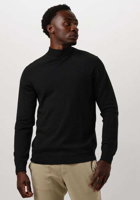 Zwarte PROFUOMO Trui PULLOVER MOCK - large