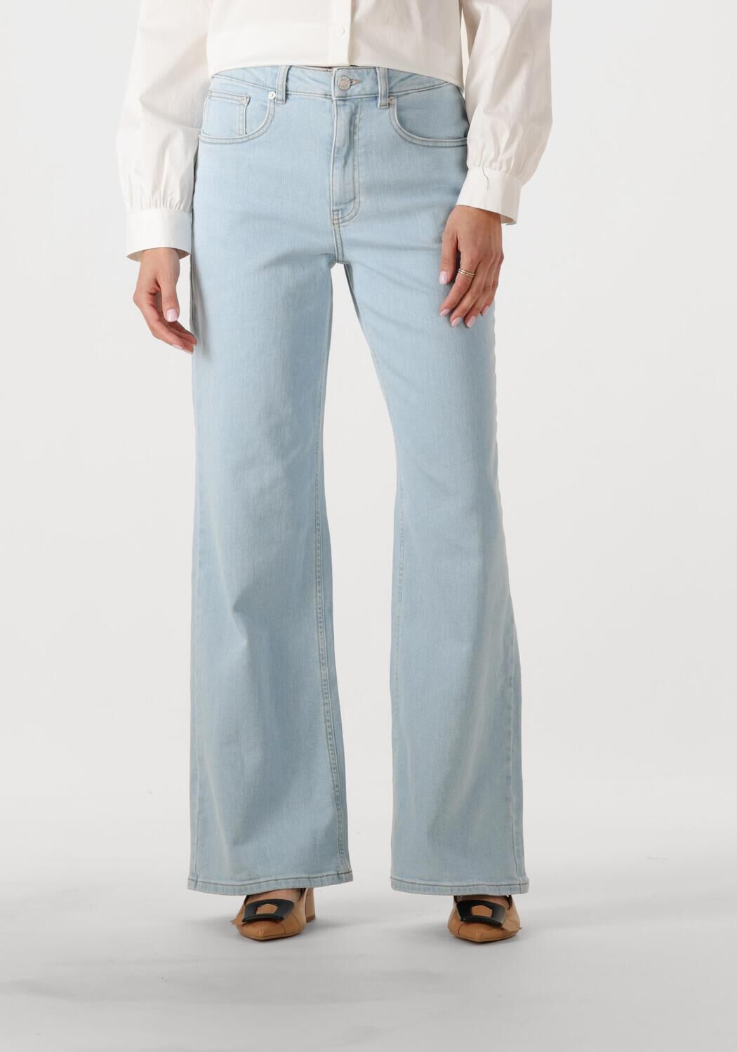 ANOTHER LABEL Dames Jeans Moore Denim Lichtblauw