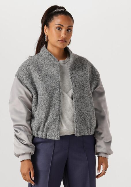 Grijze NUKUS Jack BALTIMORE JACKET SATIN - large