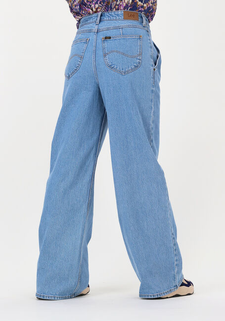 Lichtblauwe LEE Wide jeans STELLA A LINE YOKE - large