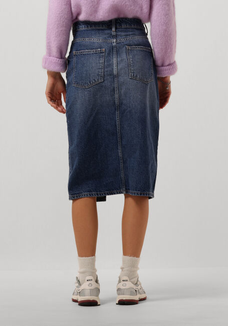 Blauwe OBJECT Midirok OBJHARLOW MIDI DENIM SKIRT - large