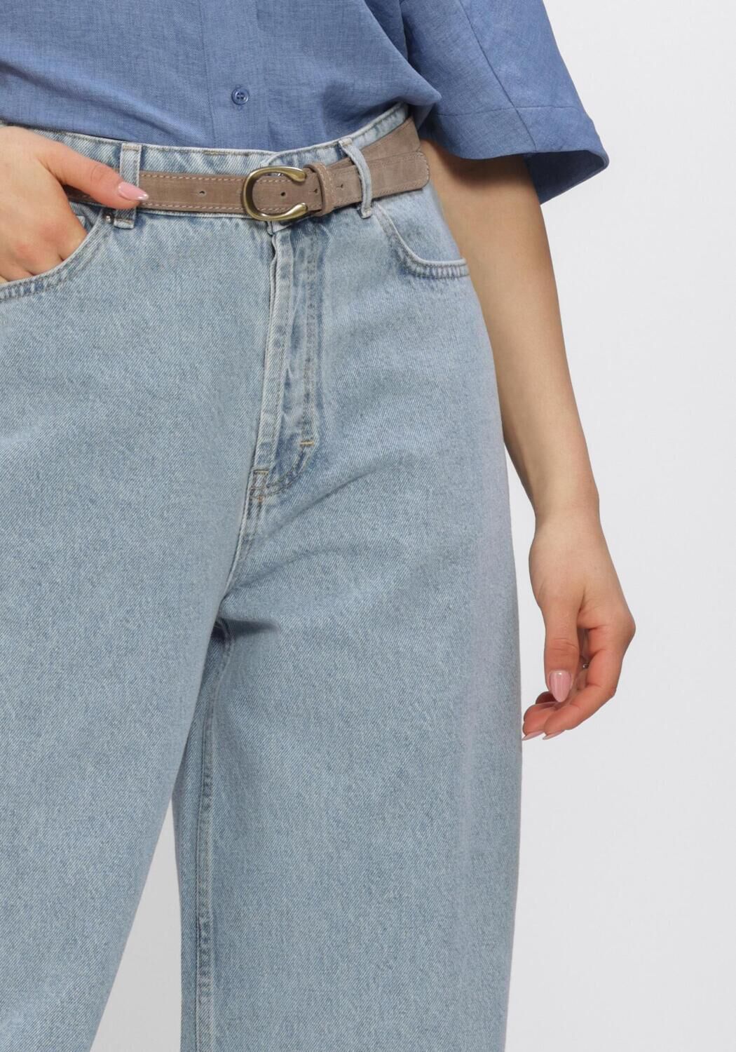 Lichtblauwe EST'SEVEN Wide jeans EVI JEANS 26 - large