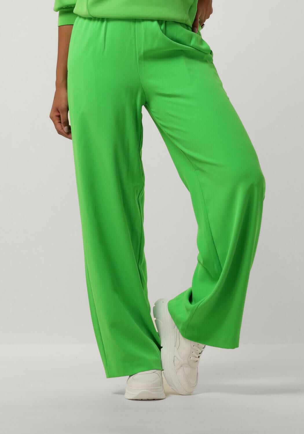 SELECTED FEMME Dames Broeken Slftinni-relaxed Mw Wide Pant N Groen