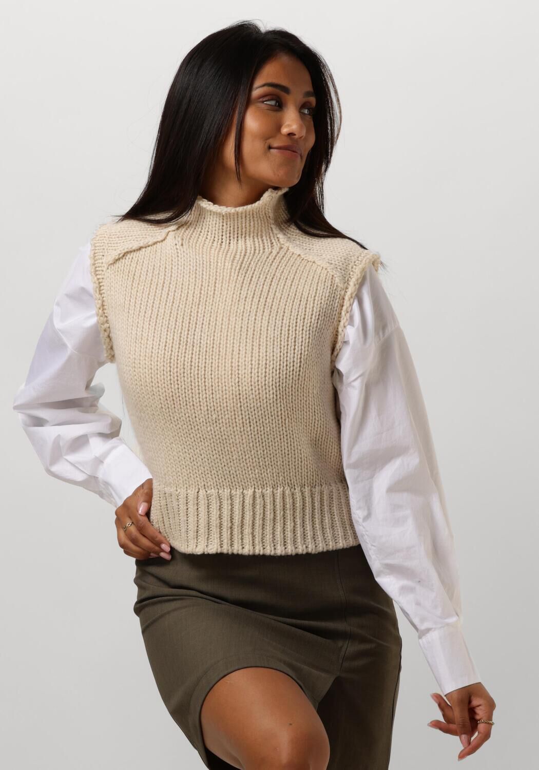 MODSTRÖM Modström Dames Tops & T-shirts Felipemd Vest Beige