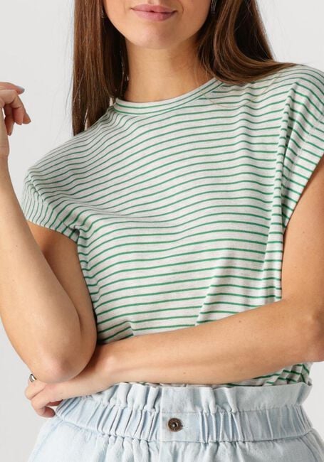 Groene BY-BAR Top MASON SMALL STRIPE TOP - large