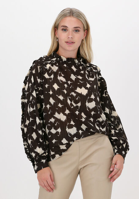 Bruine CO'COUTURE Blouses ALYSSA FRILL BLOUSE - large