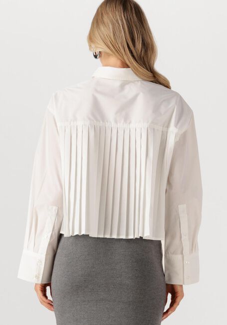 Witte Y.A.S. Blouses YASROYALEE LS SHORT SHIRT - large